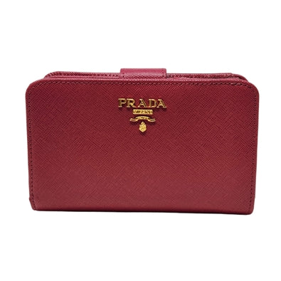 WOMEN'S SAFFIANO LEATHER SNAP WALLET, 3.74" X 5.5"